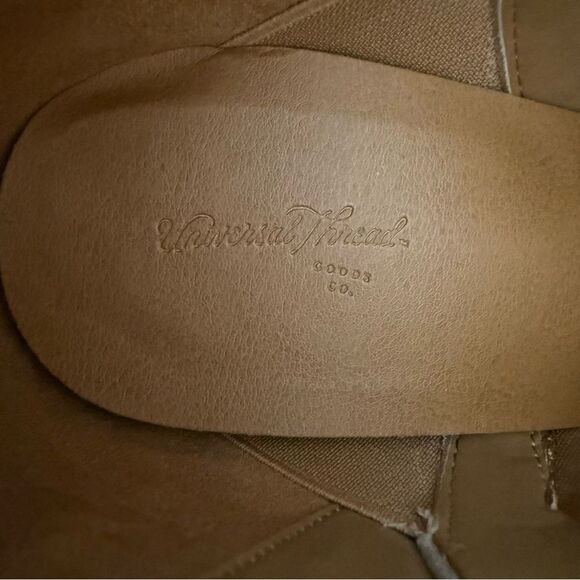 UNIVERSAL THREAD Faux Suede Booties Heeled Boots 3.5” Heel Taupe Size 11 - Picture 9 of 9